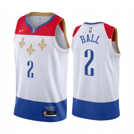 Herren NBA New Orleans Pelicans Trikot Lonzo Ball 2 2020-21 City Edition Swingman